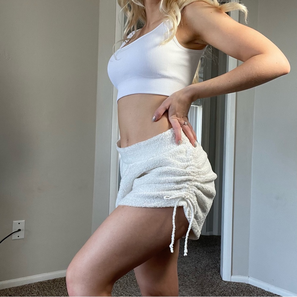 BuffBunny White Shorts Sweats